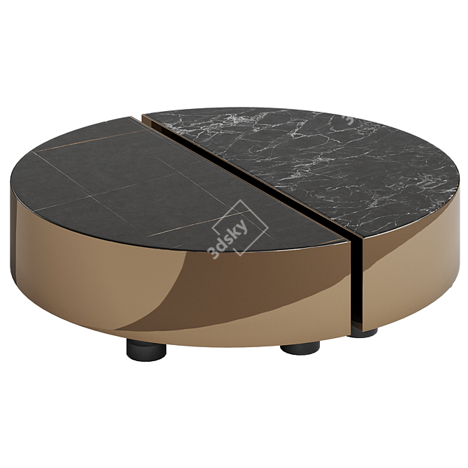 Fendi Eclipse Marble Coffee Table 3D model image 4