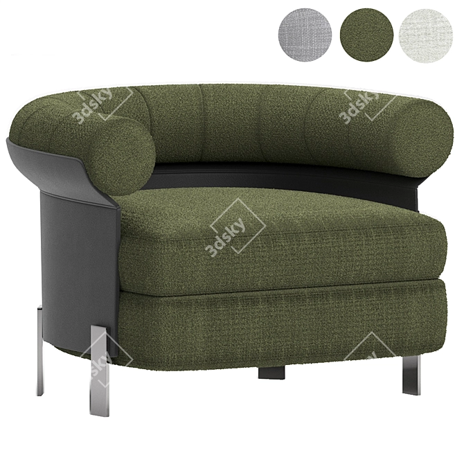 Modern Minimalist Mattia Minotti Chair 3D model image 2