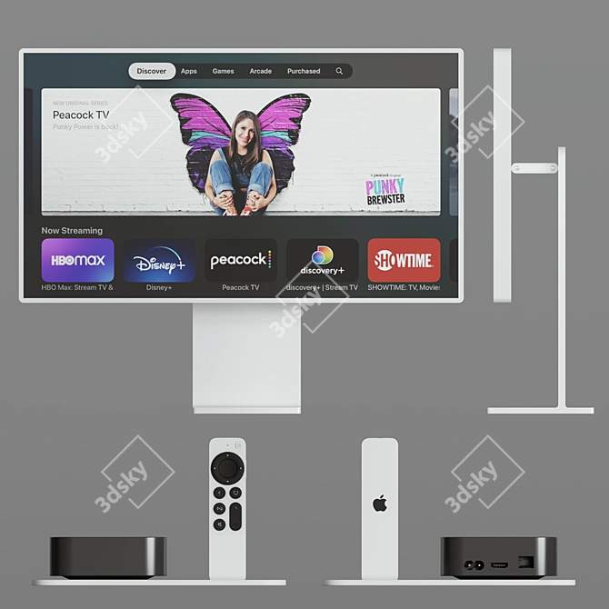 Ultimate Apple TV Pro Display 3D model image 4