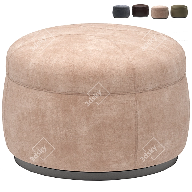 Luxury Tuffet: Minotti 2021 3D model image 4