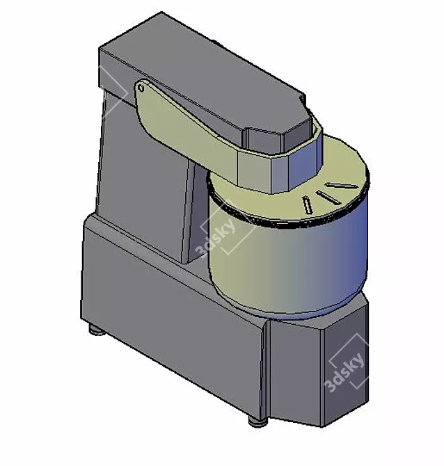 GAM S-16: Industrial Dough Mixer 3D model image 1