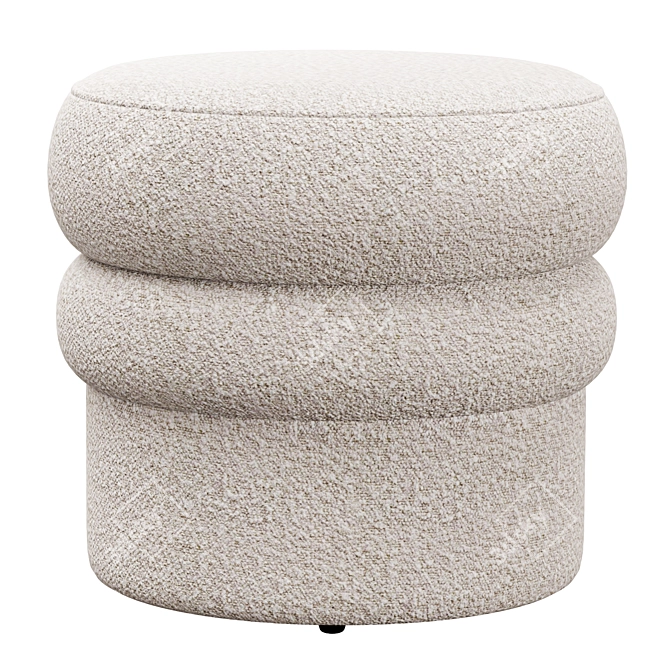 Modern Boucle Stool: Swagger by Kardiel 3D model image 1