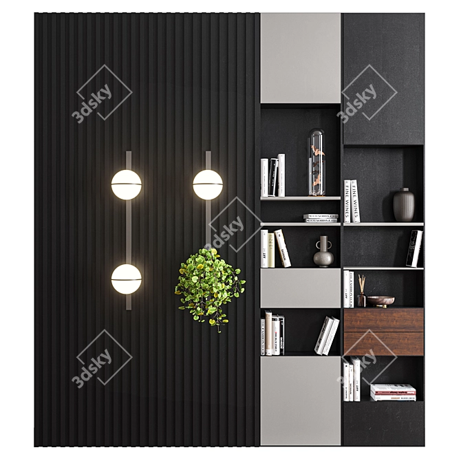 Modern Hallway Furniture Set 3D model image 7