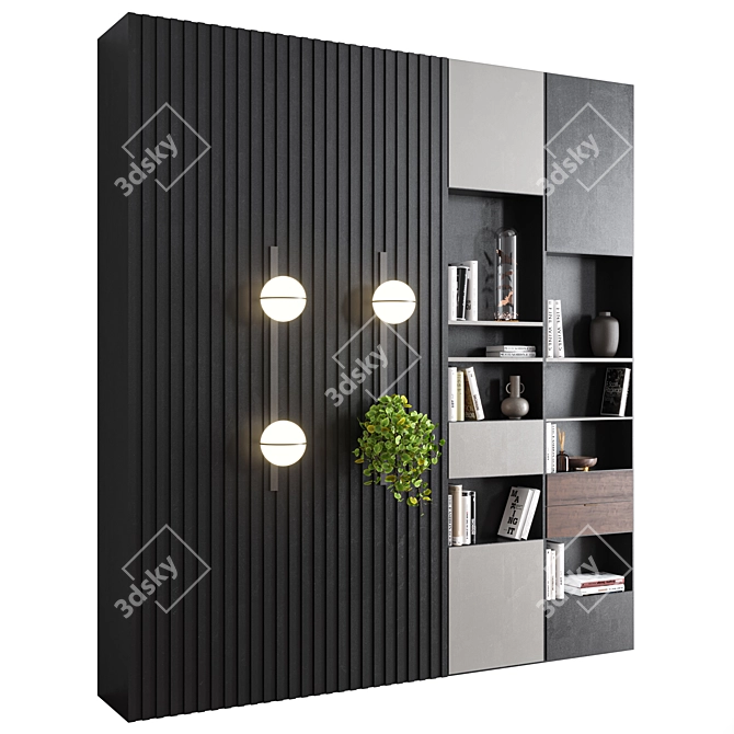 Modern Hallway Furniture Set 3D model image 8