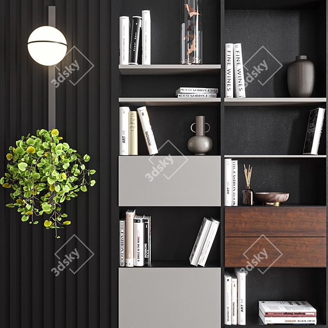 Modern Hallway Furniture Set 3D model image 12
