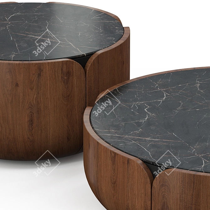 Milla & Milli Bloom Coffee Table: Elegantly Designed & Versatile 3D model image 2