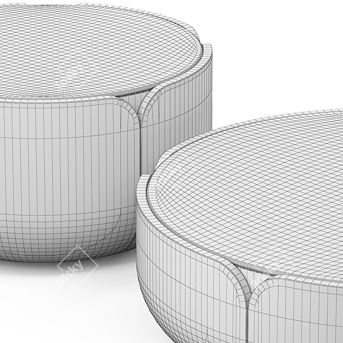 Milla & Milli Bloom Coffee Table: Elegantly Designed & Versatile 3D model image 3