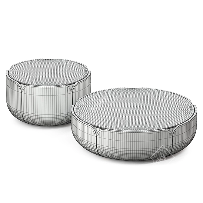 Milla & Milli Bloom Coffee Table: Elegantly Designed & Versatile 3D model image 4