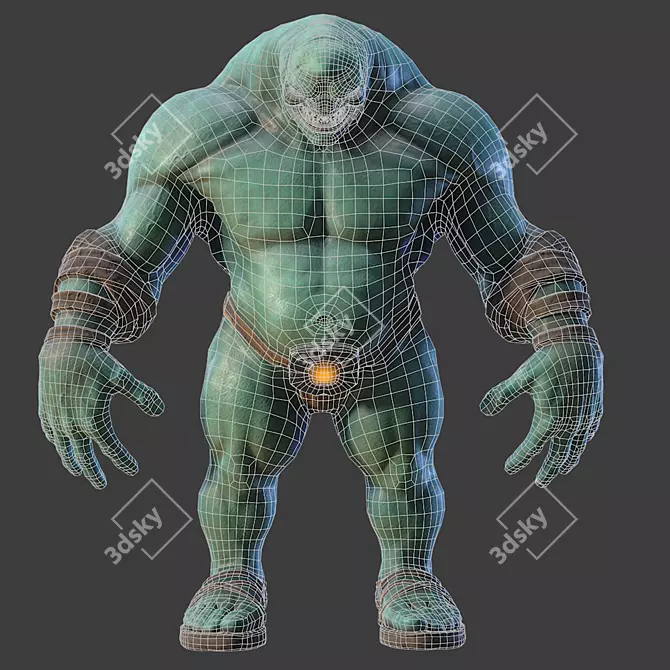 2013 Monster: Low-Poly 3D Model 3D model image 5