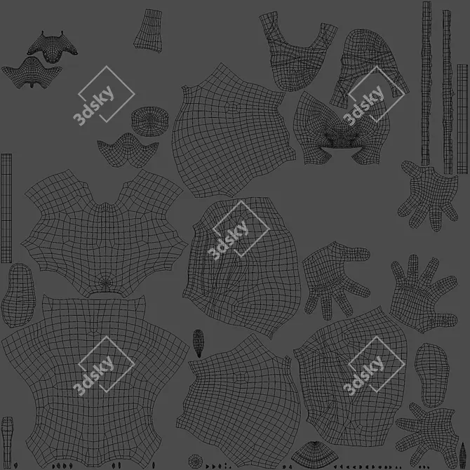 2013 Monster: Low-Poly 3D Model 3D model image 7
