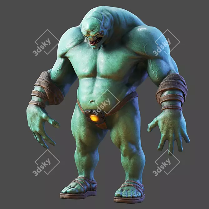 2013 Monster: Low-Poly 3D Model 3D model image 8
