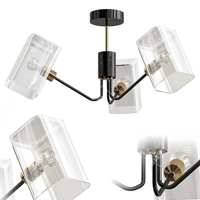 Modern Ceiling Chandelier: Wedo Light 3D model image 1