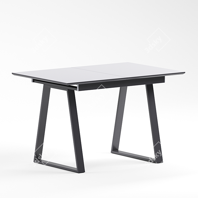 Modern Detroit Dining Table 3D model image 1