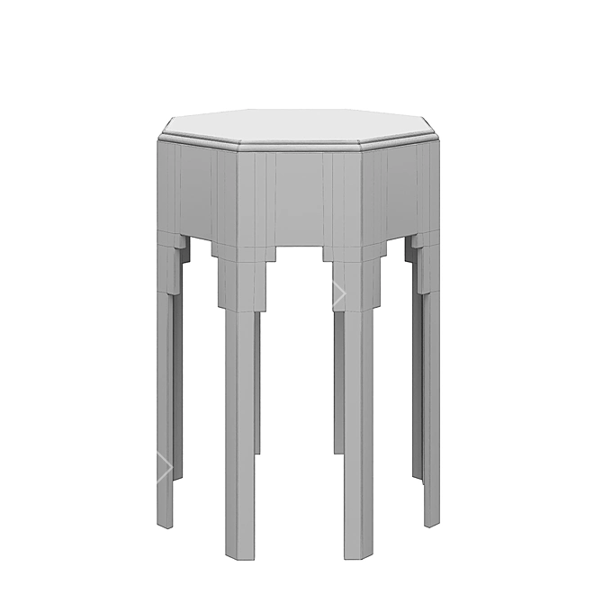 Vaughan Oakley Table: Elegant and Modern 3D model image 3