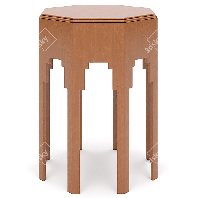 Vaughan Oakley Table: Elegant and Modern 3D model image 7