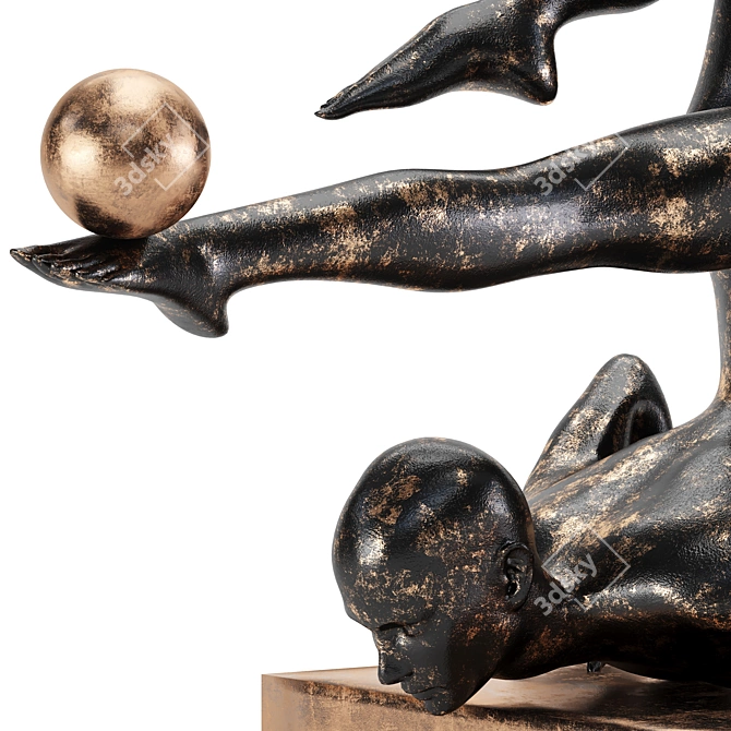 Artistic People Sculpture SET39 3D model image 4