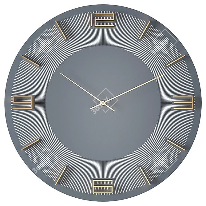 Elegant Leonardo Wall Clock 3D model image 4