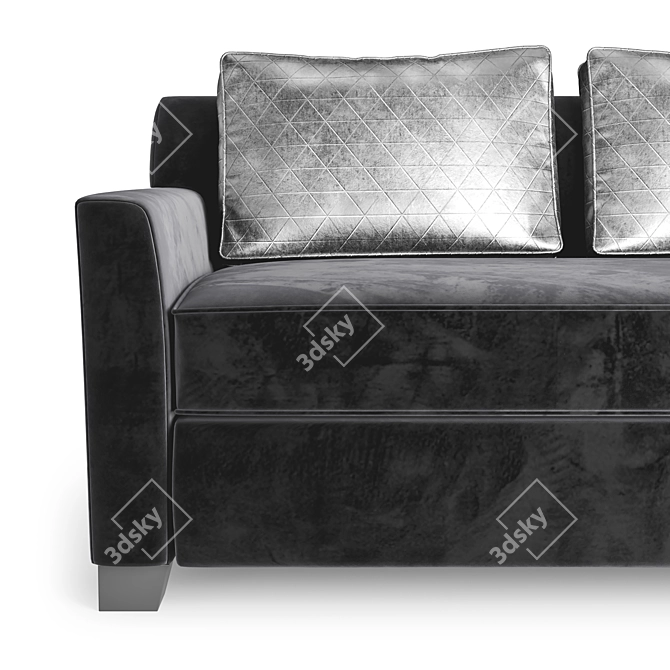 Modern Philippe Hurel Flann Sofa 3D model image 3