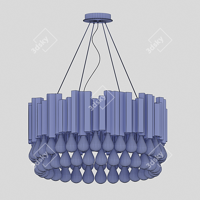 Crystal Trump Chandelier 3D model image 3