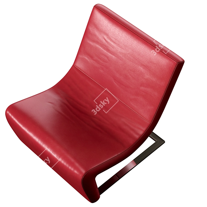 Sleek Erba One Armchair 3D model image 2