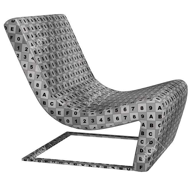 Sleek Erba One Armchair 3D model image 7