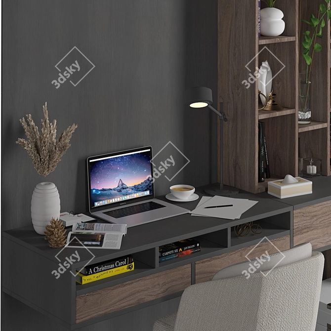 Efficient Workplace Solution: 2600*3020*50 mm 3D model image 4