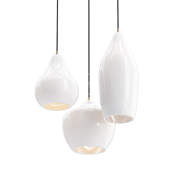 Industrial Concrete Pendant Light 3D model image 1