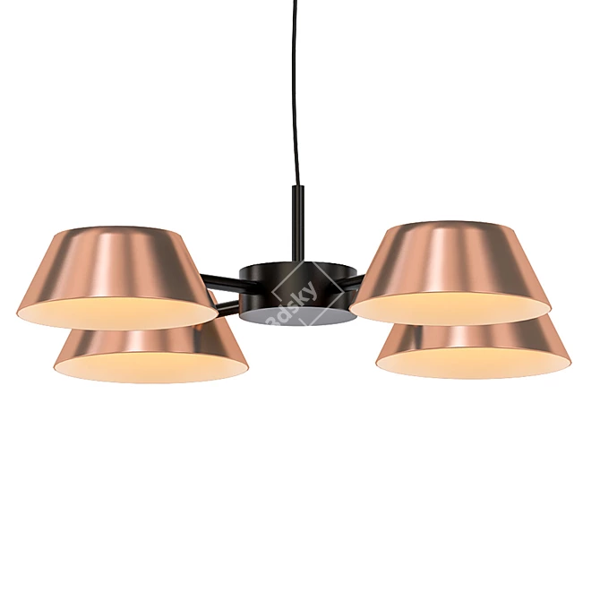 Elegant OLO Pendant Light 3D model image 1