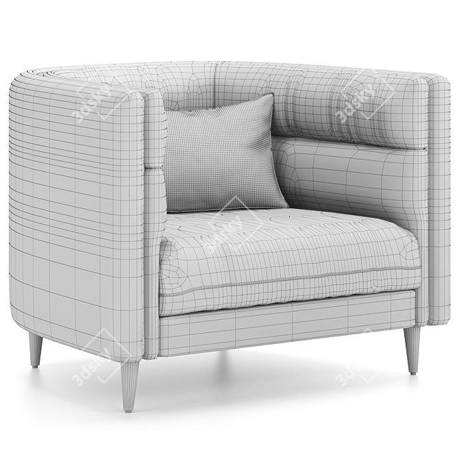 Elvie Armchair by ArianeSké 3D model image 5