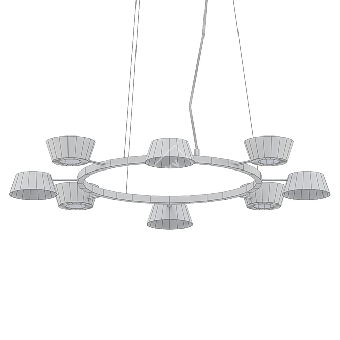 Elegant OLO Pendant Illuminates Perfectly 3D model image 2