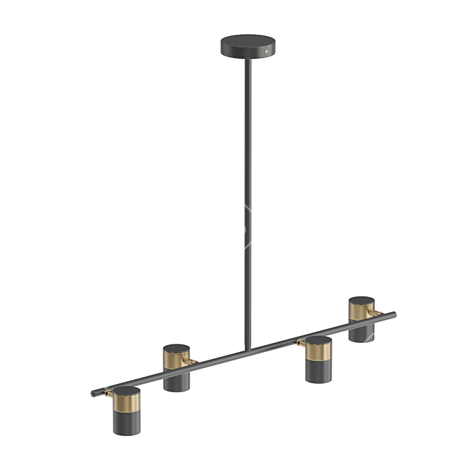 GITTAN 4 LED Lamp 3D model image 2