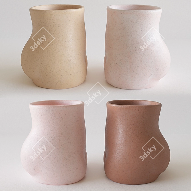 Elegant 3D Vase for V-Ray 3D model image 2