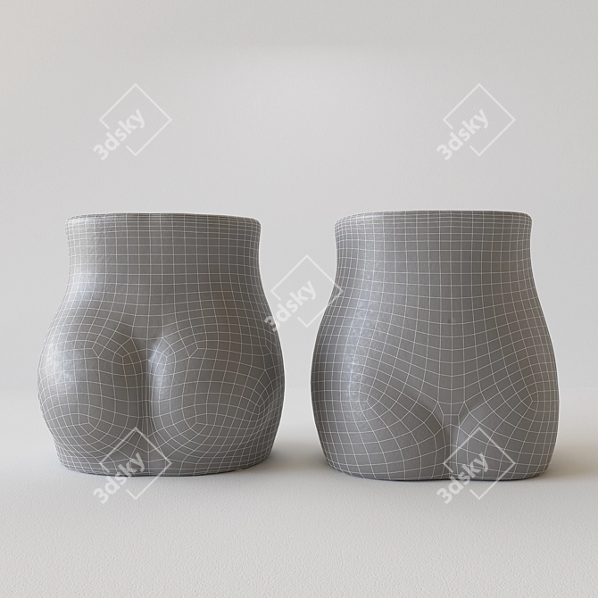 Elegant 3D Vase for V-Ray 3D model image 4