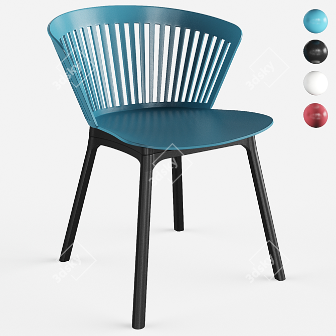 Sleek Vinson Dining Chair 3D model image 1