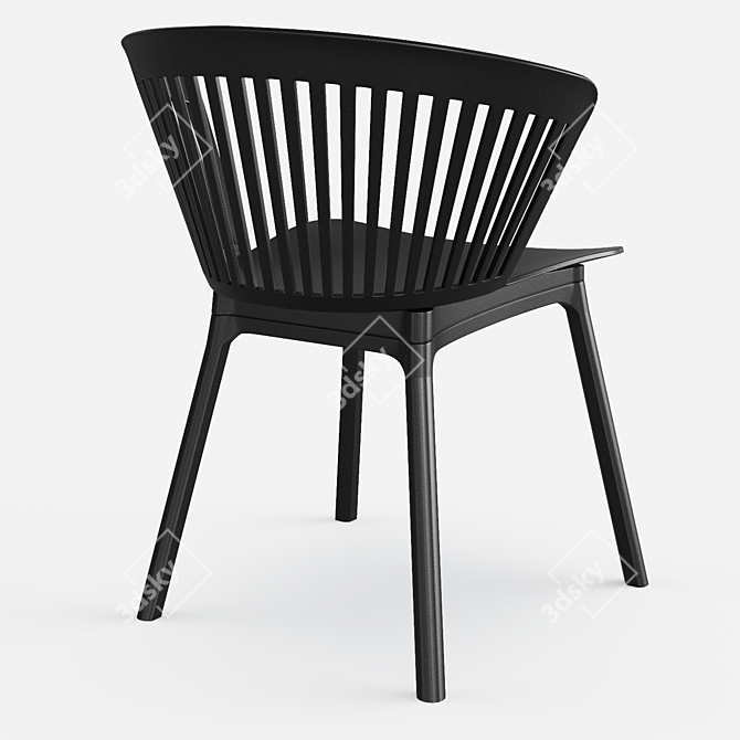 Sleek Vinson Dining Chair 3D model image 2