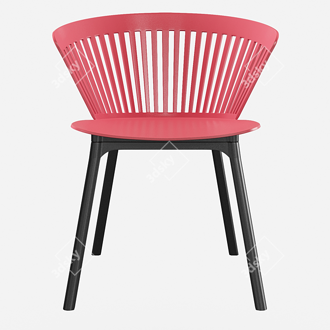 Sleek Vinson Dining Chair 3D model image 4