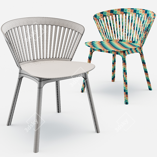 Sleek Vinson Dining Chair 3D model image 5