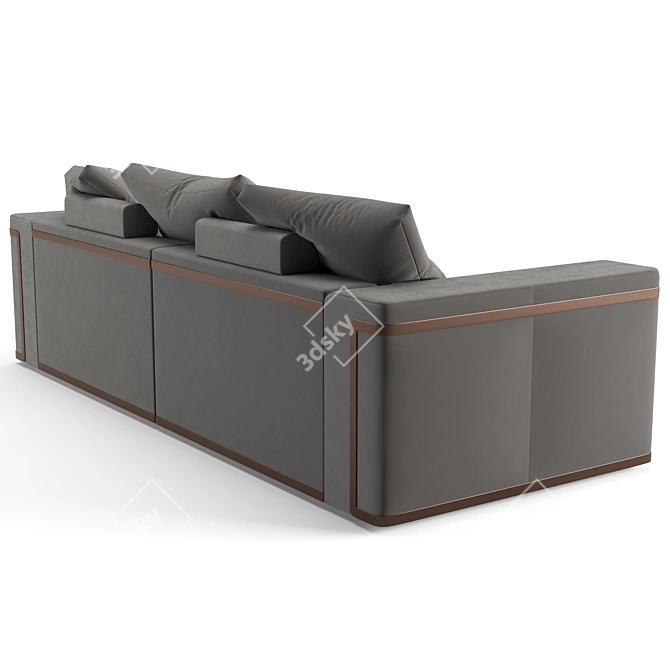 Luxurious Fendi Casa Montgomery Sofa & Loveseat 3D model image 4