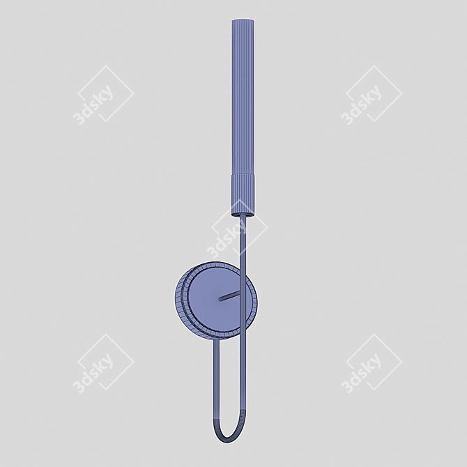 Elegant Gala Wall Torch Illuminate 3D model image 3