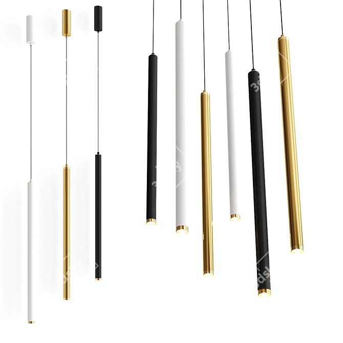  Modern LED Pendant Lamp "Stitch 3D model image 3