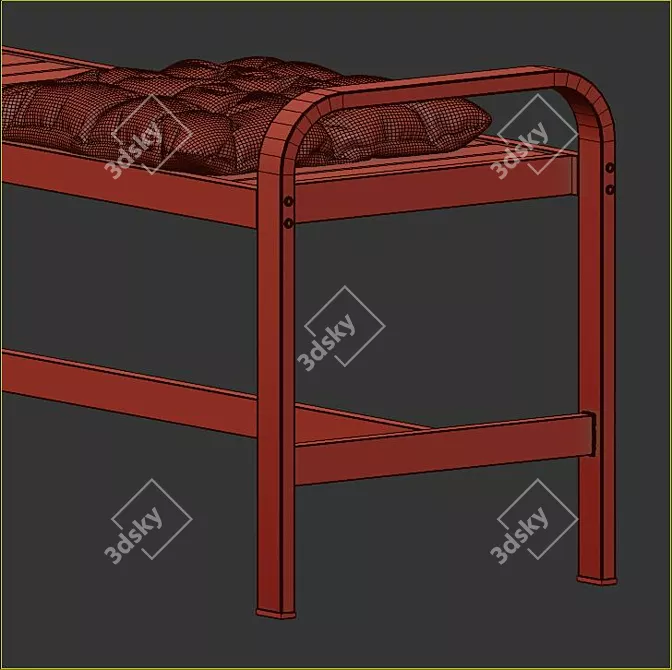 Modern Outdoor Table and Chairs Set 3D model image 7