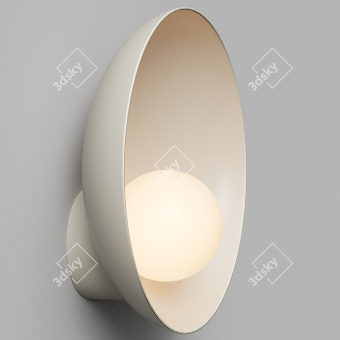 Malta Wall Lamp: Stylish and Elegant 3D model image 3
