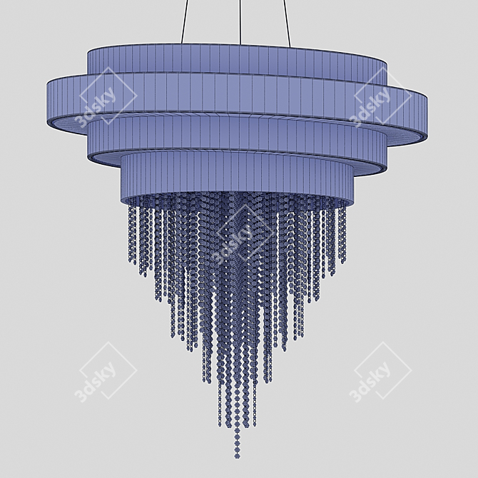 Iconic Guggenheim Chandelier: Architectural Elegance 3D model image 3