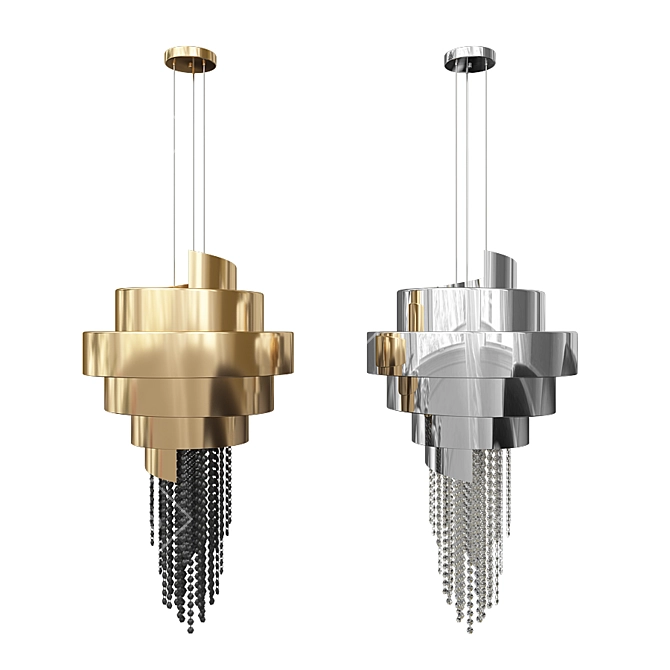 Guggenheim Pendant: Bold Illumination for Modern Spaces 3D model image 1