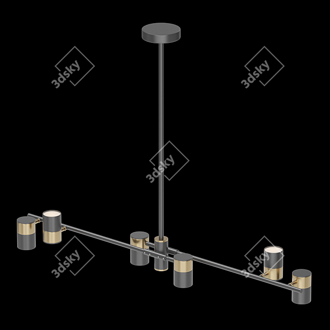 Sleek LED Linear Lampatron GITTAN 6 3D model image 4