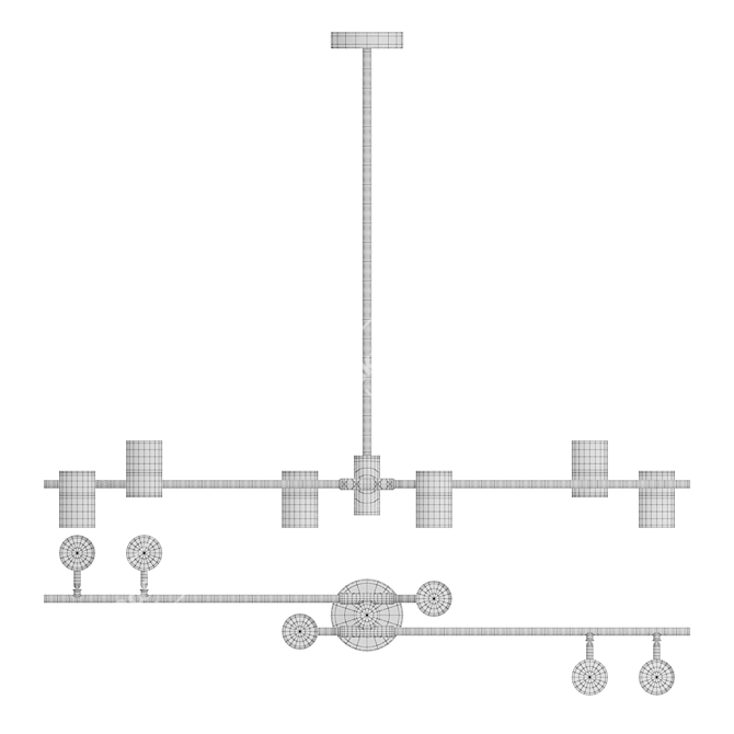 Sleek LED Linear Lampatron GITTAN 6 3D model image 6