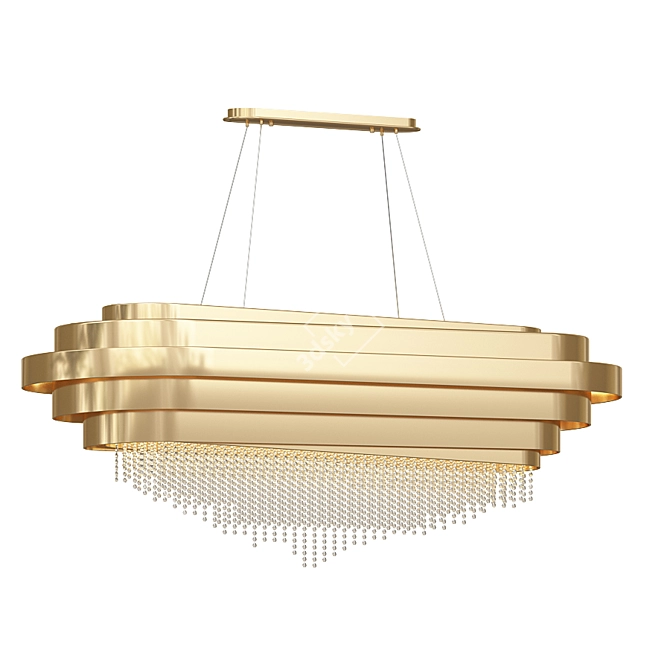 Gilded Crystal Luxury Snooker 3D model image 2