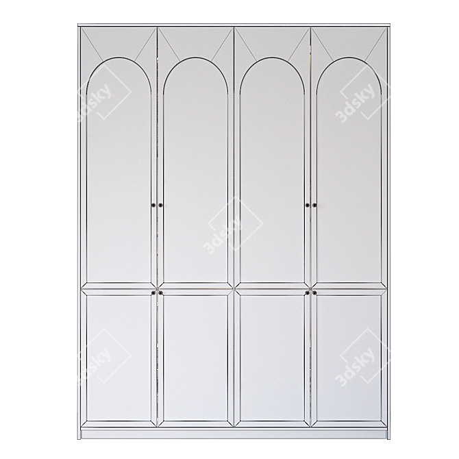 Functional Filled Cupboard 3D model image 4