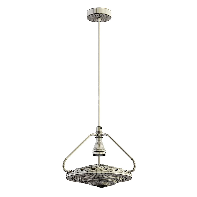 Title: Elegant Bliss Pendant Lamp 3D model image 3