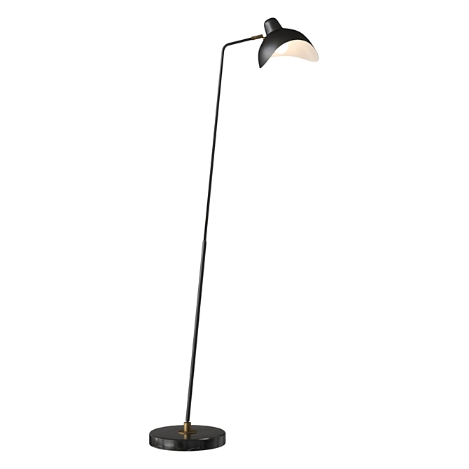 Elegant Eichholtz Asta Floor Lamp 3D model image 2